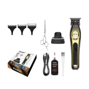 Máquina de Barbería Profesional Kemei KM-2373 Inalámbrica con Cuchillas DLC