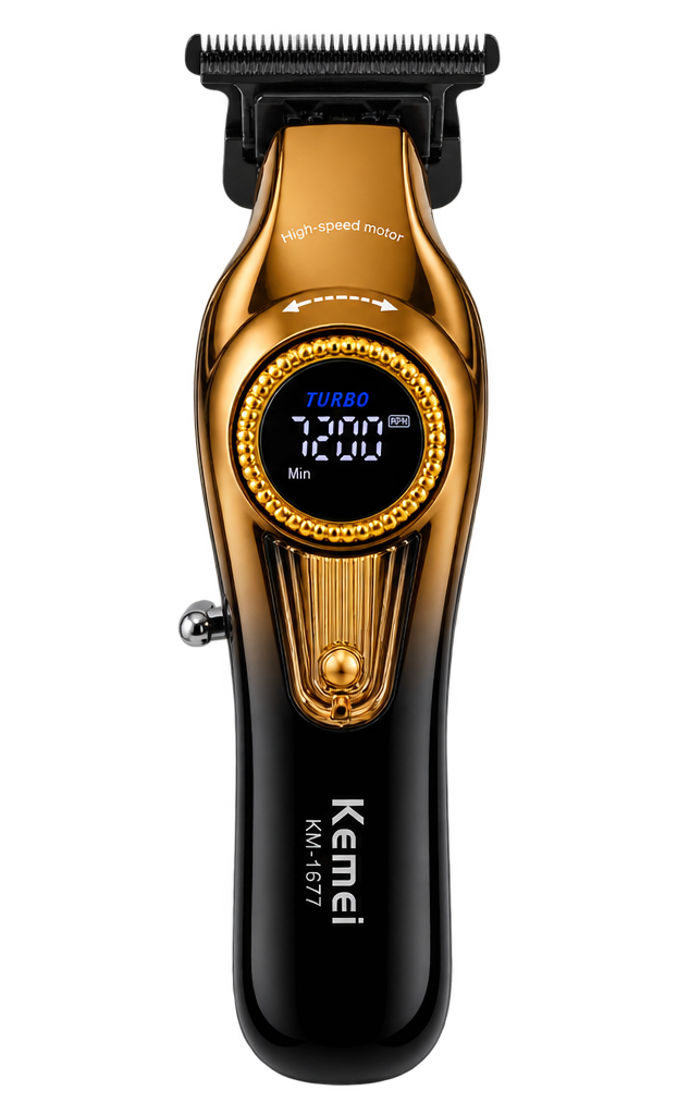 Patillera Trimmer Profesional Kemei KM-1677 Inalámbrica