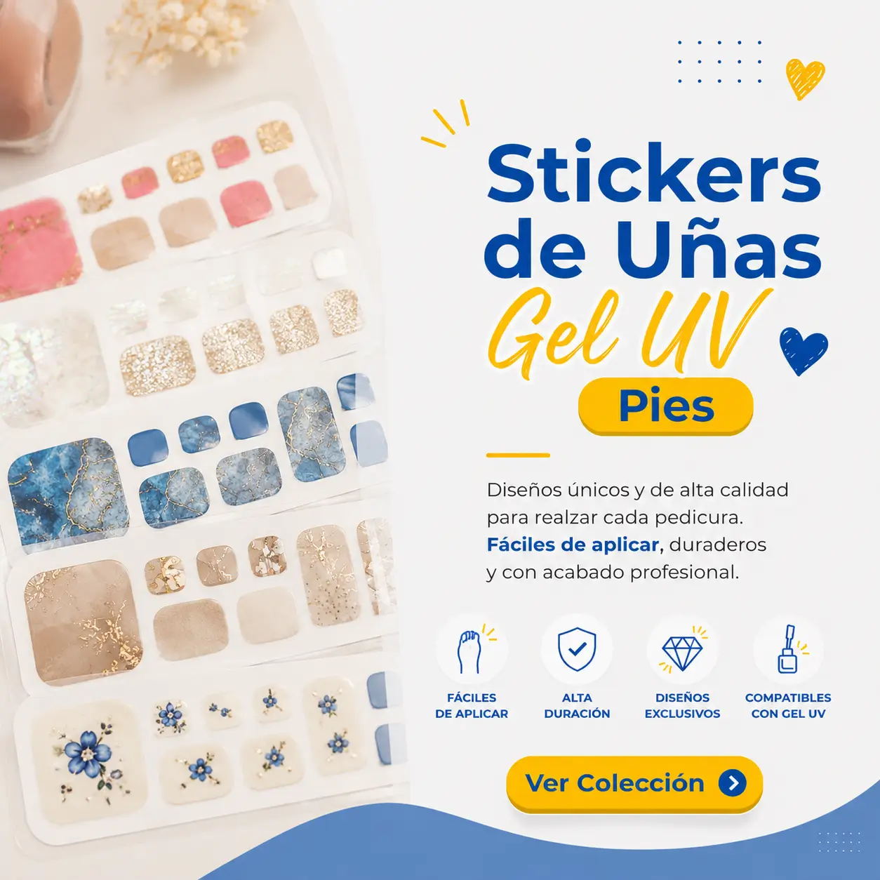 sticker gel uv pies